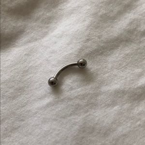 8mm length surgical steel curved bar